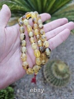 Natural Baltic Amber. Prayer Rosary 45 Tesbih Misbaha