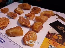 Natural Baltic Amber RAW 469 GRAMS 20-50G Butterscotch Honey