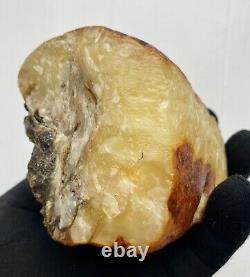 Natural Baltic Amber Raw Stone 301g. Poland Landscape Egg Yolk Kahrab Bernstein