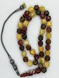 Natural Baltic Amber Rosary Pressed
