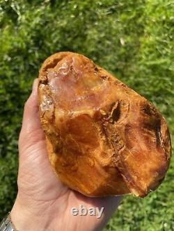 Natural Baltic Amber Stone 1080 grams Raw WHITE TIGER? High quality