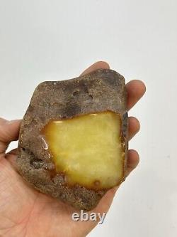 Natural Baltic Amber Stone 194grams Raw White Royal stone