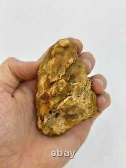 Natural Baltic Amber Stone 52 gramsRaw White Royal stone