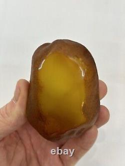 Natural Baltic Amber Stone 90 gramsRaw White Royal stone