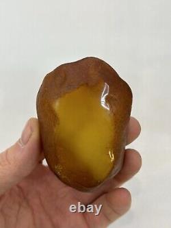 Natural Baltic Amber Stone 90 gramsRaw White Royal stone