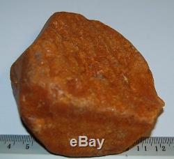 Natural Baltic Amber Stone. EggYolk/Butterscotch color. 128,5 gr (A015)