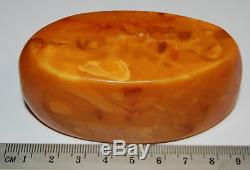 Natural Baltic Amber Stone. Red/Brindled/Butterscotch color. 111 g (a234)