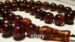 Natural Baltic Amber Tasbih Amber Muslim Islamic Turkish Prayer pressed