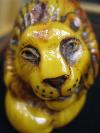 Natural Baltic Amber Uniqe Statuette Lion 166 g