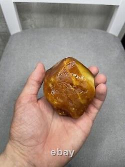 Natural Baltic Amber White Royal stone 166 grams kehribar kahraman Raw Amber