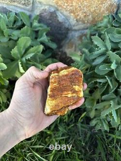 Natural Baltic Amber White Royal stone 187 grams kehribar kahraman Raw Amber