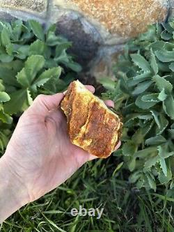 Natural Baltic Amber White Royal stone 187 grams kehribar kahraman Raw Amber