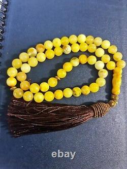 Natural Baltic Amber rosary 30 gr. From poland