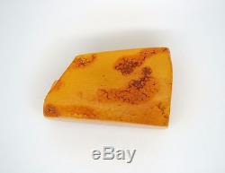 Natural Baltic Antique Raw Amber Red Butterscotch Egg Yolk BEESWAX 29.4 gram