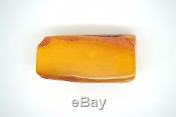 Natural Baltic Antique Raw Amber Red Butterscotch Egg Yolk BEESWAX 29.4 gram