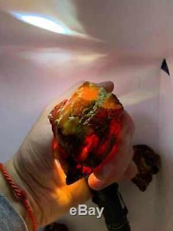 Natural Baltic Tiger Style Amber Stone 116g