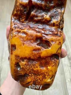 Natural Baltic Tiger Style Amber Stone 1350g