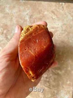 Natural Baltic Tiger Style Amber Stone 143g