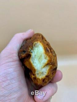 Natural Baltic Tiger Style Amber Stone 210g