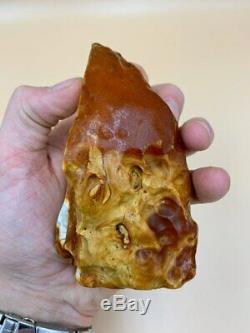 Natural Baltic Tiger Style Amber Stone 227g