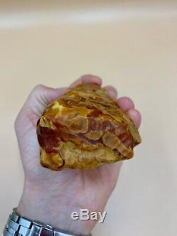 Natural Baltic Tiger Style Amber Stone 227g
