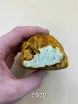 Natural Baltic Tiger Style Amber Stone 230g
