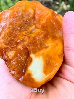 Natural Baltic Tiger Style Amber Stone 237g