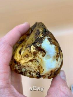 Natural Baltic Tiger Style Amber Stone 241g