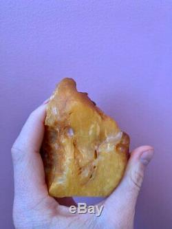 Natural Baltic Tiger Style Amber Stone 300g