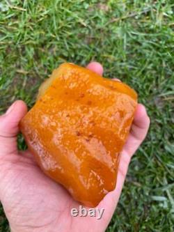 Natural Baltic Tiger Style Amber Stone 308g