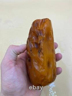 Natural Baltic Tiger Style Amber Stone 330g