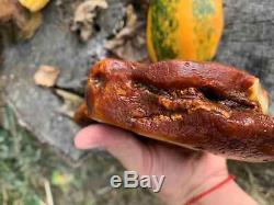 Natural Baltic Tiger Style Amber Stone 351g
