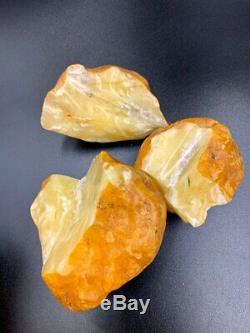 Natural Baltic Tiger Style Amber Stone 374g