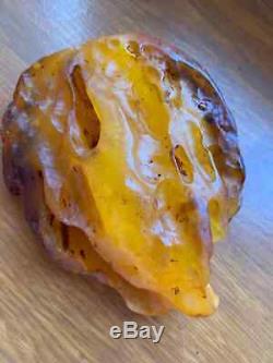 Natural Baltic Tiger Style Amber Stone 400g