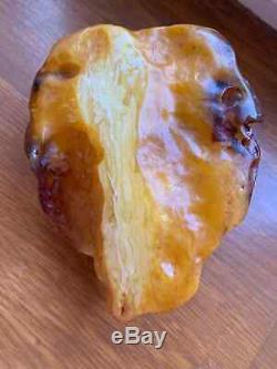 Natural Baltic Tiger Style Amber Stone 400g
