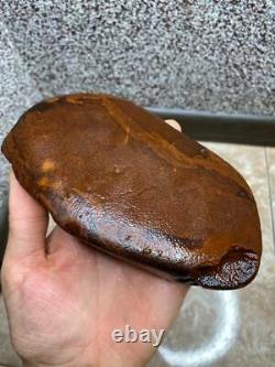Natural Baltic Tiger Style Amber Stone 414g