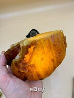 Natural Baltic Tiger Style Amber Stone 532g