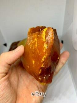 Natural Baltic Tiger Style Amber Stone 857g