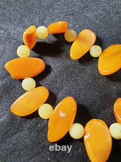 Natural Baltic amber 18 g gr bracelet yellow white orange caramel Royal