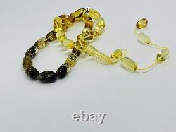 Natural Baltic amber 33,5 gram ISLAMIC 27 beads