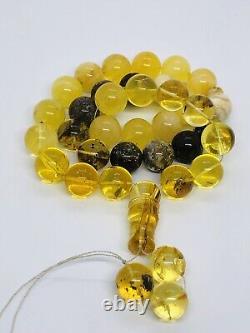 Natural Baltic amber 71,4 gram ISLAMIC 33 beads