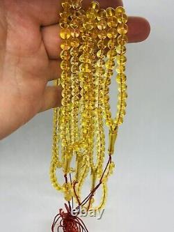 Natural Baltic amber 75,6 gram ISLAMIC 99 beads Lot 4