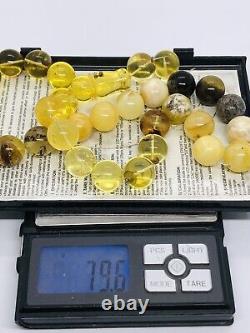Natural Baltic amber 79,6 gram ISLAMIC 33 beads