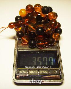 Natural Baltic amber Tabsih Misbah ISLAMIC PRAYER Beads Kehribar pressed