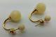 Natural Baltic amber earings of round amber beads and sterling silver 925