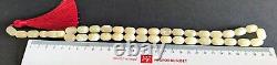 Natural Baltic white amber rosary 38gr 33+3 beads