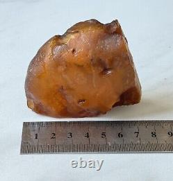 Natural Big Baltic Amber Stone Raw 70 grams. Egg yolk