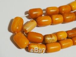 Natural Butterscotch Yolk Baltic Amber Beads Rosary Kahrman Misbah Tesbih 32 gr