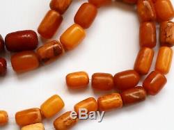 Natural Butterscotch Yolk Baltic Amber Beads Rosary Kahrman Misbah Tesbih 70 gr