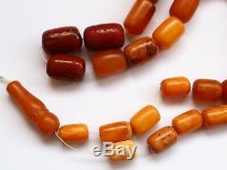 Natural Butterscotch Yolk Baltic Amber Beads Rosary Kahrman Misbah Tesbih 70 gr